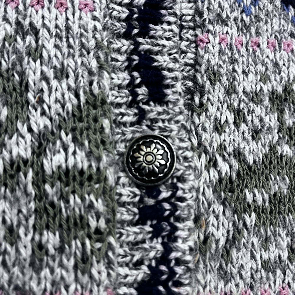 Vintage Multicolor Fair Isle Cardigan - Picture 5 of 6